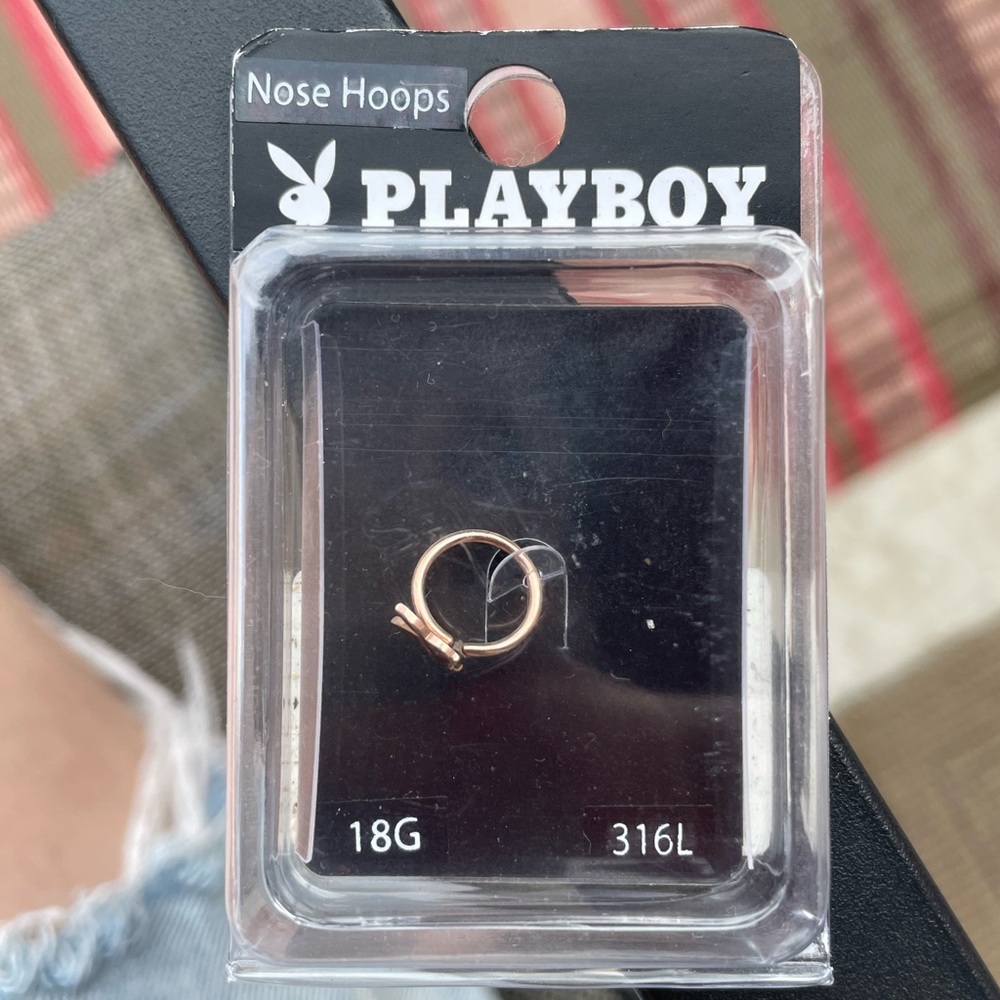 Playboy Rose Gold Nose Ring